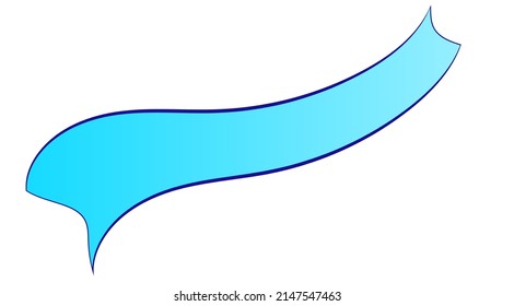 Banner vector azul. Cartel en blanco. 