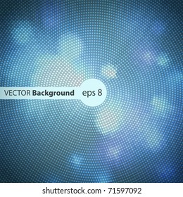 blue vector banner with space for Your text