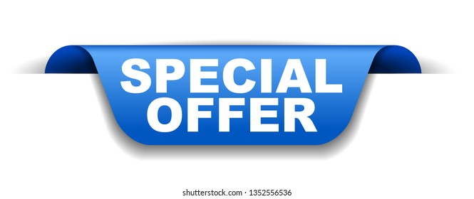 blue vector banner special offer