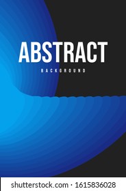 Blue vector banners with colorful abstract background and writing.