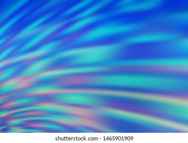 BLUE vector blurred bright template. Colorful illustration in blurry style with gradient. 