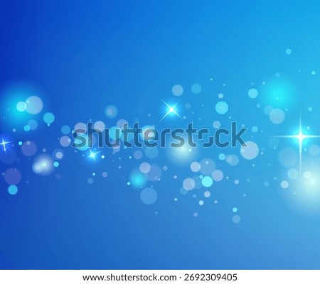 Blue Vector Bokeh Background With Sparkles For Hanukkah Celebration