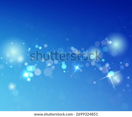 Blue Vector Bokeh Background With Sparkles For Ecommerce Holiday Sale