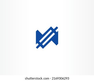blue vector brand concept logo design icon
