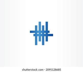 blue vector brand icon concept logo design icon