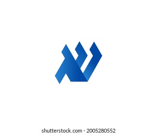 blue vector branding logo design template
