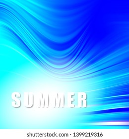
Blue vector bright background. Blue acrylic paint wave