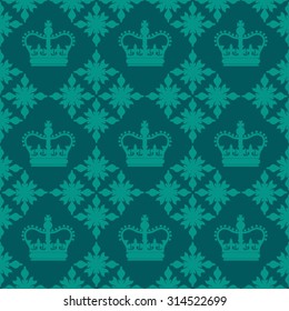 blue vector british royal seamless pattern