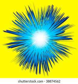 Blue Vector Burst