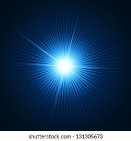 Blue vector burst. Illustration for your design. Look at my portfolio to see more.