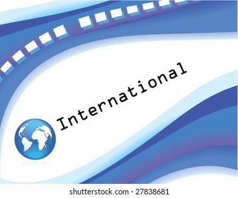 blue vector business background