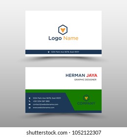 blue Vector Business Card Template