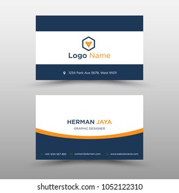 blue Vector Business Card Template