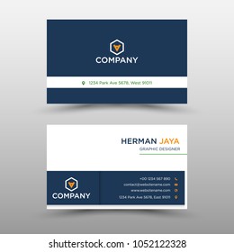 blue Vector Business Card Template