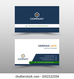 blue Vector Business Card Template