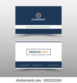 blue Vector Business Card Template