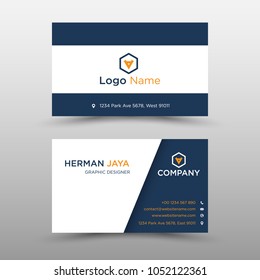 blue Vector Business Card Template