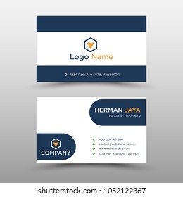 blue Vector Business Card Template