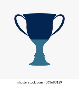 Blue vector champions cup icons 