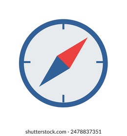 Vector azul de brújula	- ilustración vectorial