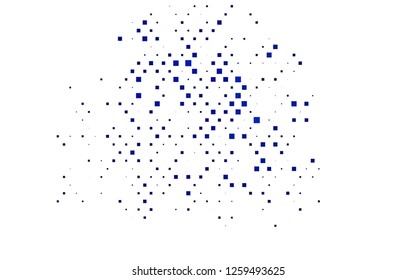 BLUE vector cover in polygonal style. Glitter abstract illustration with rectangular shapes. Pattern can be used for websites.
