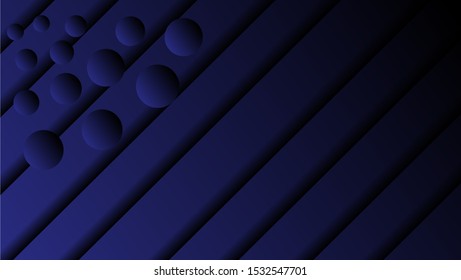Blue vector cover with stright stripes and circle. eps10 vector