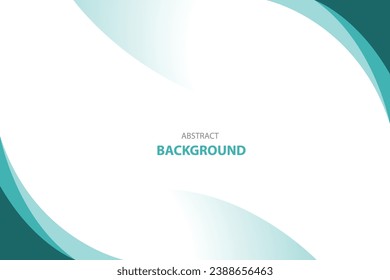Blue vector curve modern background with white space for text and message. concept design