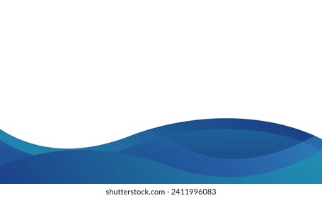 Blue vector curve modern background. Creative illustration for poster, web, landing, page, cover