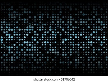 Blue vector doted pattern