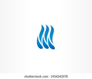 Blue vector elements logo design icon concept