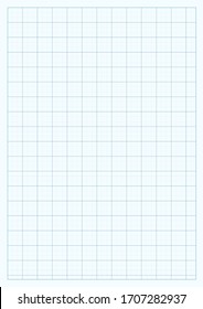 Blue vector engineering paper for backdrop, wallpaper, pattern, background templates. Template with editable lines. Vertical oriented pattern background made in proportional size.