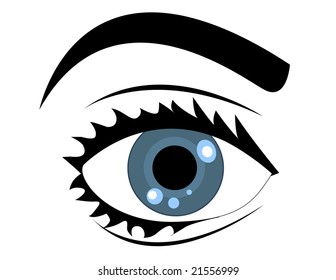 Eye Silhouette Vector Symbol Icon Design Stock Vector (Royalty Free ...