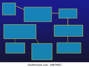 Blue Vector Flow Chart