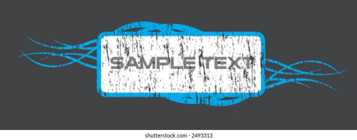 blue vector frame