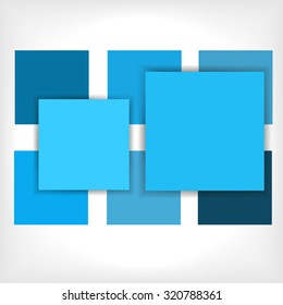Blue vector geometrical abstract background.