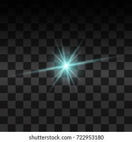 Blue vector glow light effect.