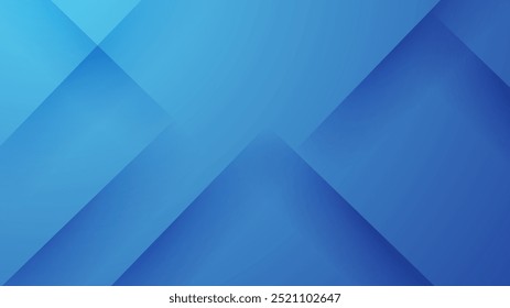 Blue vector gradient abstract background with shapes elements