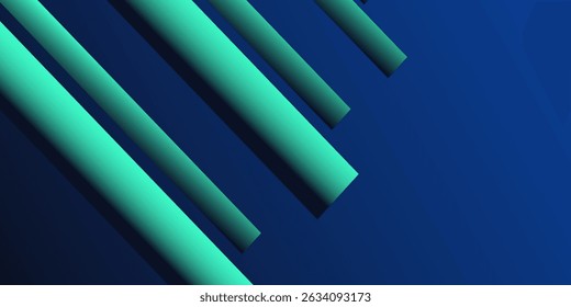 Blue vector gradient abstract background with hexagon shape elements. Suitable for business, corporate, banner, brochure, poster, cover and presentation backgrounds