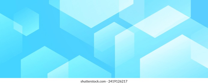 Abstraktes Bannerdesign mit blauem Vektorgrafikverlauf