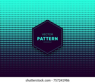 Blue vector halftone for backgrounds and designs
