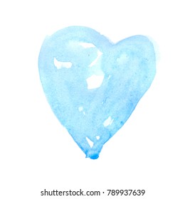 blue vector heart design element for a valentines day