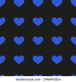 corazones vectoriales azules. ilustración abstracta de los corazones. impresión vectorial transparente