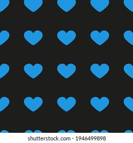 blue vector hearts. abstract illustration of hearts. seamless vector print