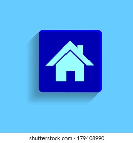 Blue Vector Home icon 