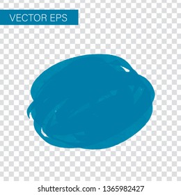 Blue vector illustration of marker banner isolated for your design