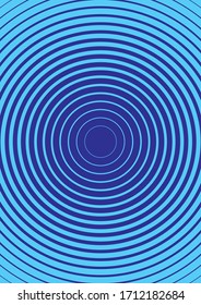 Ilustración vectorial azul que consiste en círculos