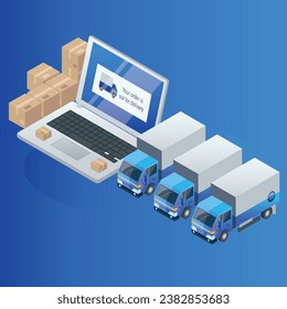 Blue vector illustrations for the transportation and logistics sector, offering a fresh and professional look to industry visuals