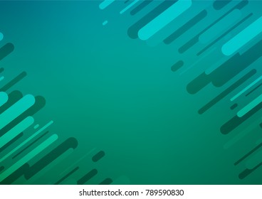 BLUE vector indian curved pattern. Colorful abstract illustration with lines in Asian style. A new texture for your design.