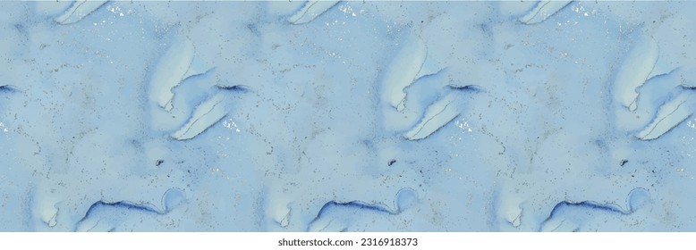 Blue Vector Ink Marble. Luxury Alcohol Ink Marble. Foil Marble Background. Fluid Seamless Background. Copper Watercolor Texture. Gold Art Paint. Gold Seamless Watercolor. Modern Abstract Ink Template