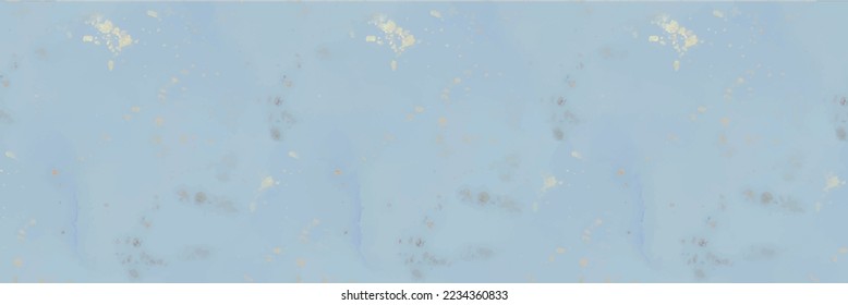 Blauer Vektorfarben-Marmor. Weißer Alkohol-Tintenfisch-Marmor. Leichte Nahtlose Aquarellfarbe. Die Farbe des Orientalischen Wassers aufforsten. Bronze Aquarell Glitter. goldener Marmor-Hintergrund. Folie Art Paint. Abstrakte Vektorgrafik-Malerei